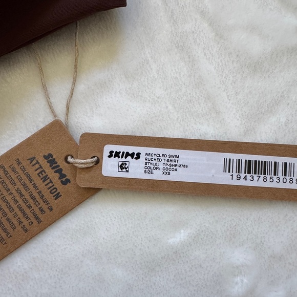 NWT skims recycled swim ruched tshirt - Picture 4 of 5
